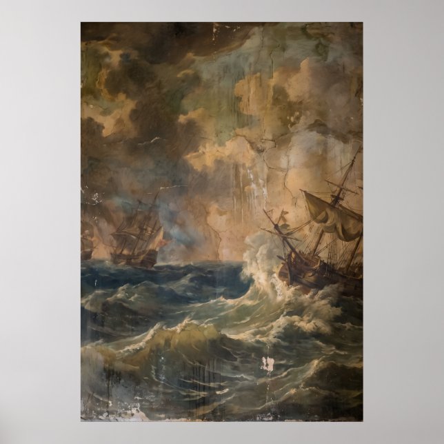 Affiche La Côte Tempétueuse des Ancêtres - Œuvre d'Art (Devant)
