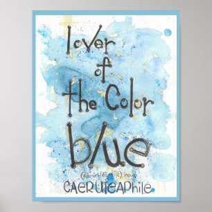 Affiche La couleur bleue