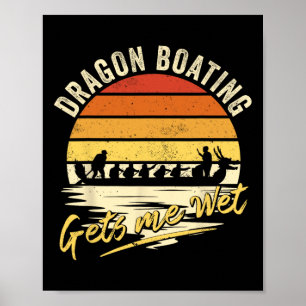 Affiche La course de bateaux-dragons me mouille - Drôle de