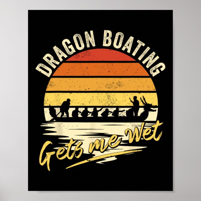 Affiche La course de bateaux-dragons me mouille - Drôle de (Devant)