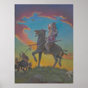 Affiche La course en voie de disparition - L'art historiqu