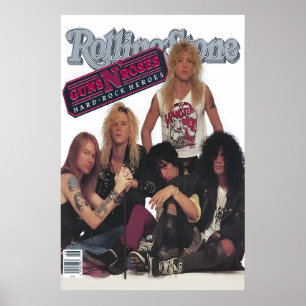 Affiche La couverture du magazine Rolling Stone de Guns N