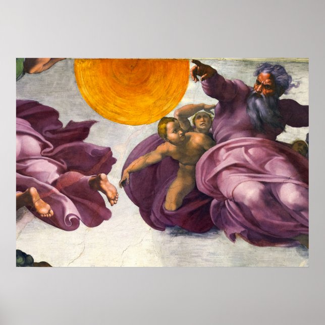 Affiche La création du soleil, de la lune et des Plantes (Devant)