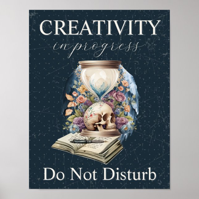 Affiche La créativité en cours ne dérange pas Don de l'aut (Devant)