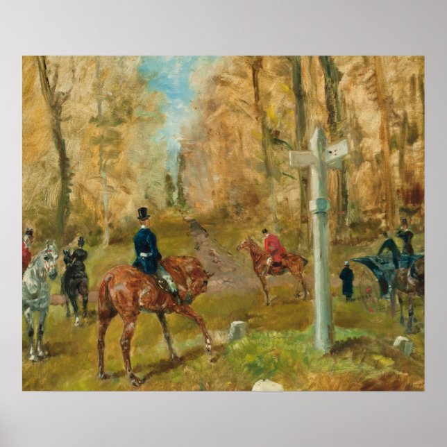 Affiche La croisee des chemins, 1883 (huile sur toile) (Devant)