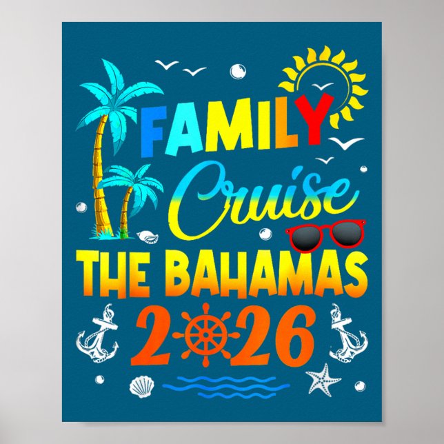 Affiche La croisière familiale des femmes Bahamas Été (Devant)