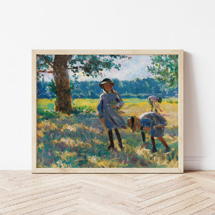 Affiche La Cueillette des Fleurs   Henri Lebasque