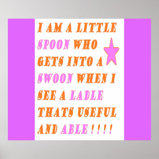 Affiche La Cuillère Tombe Amoureuse De La Ladle (Devant)