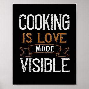 Affiche La cuisine Est Amoureuse Et Visible