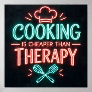 Affiche La cuisine est moins chère que la thérapie