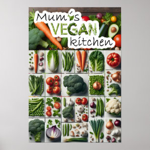 Affiche La cuisine végétalienne de maman
