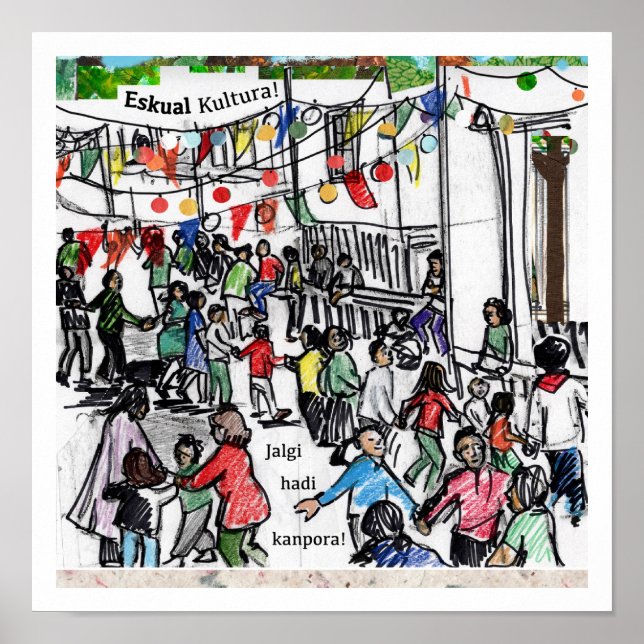 Affiche La culture basque se développe dans le monde de il (Devant)