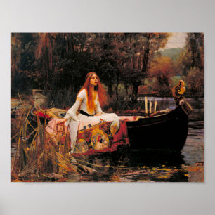 Affiche La Dame de Shalott John William Waterhouse