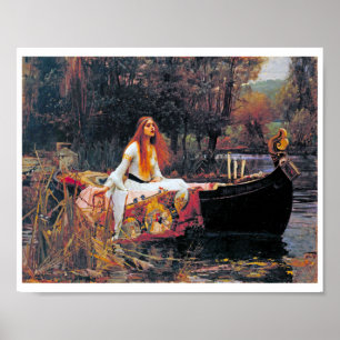 Affiche La Dame de Shalott, John William Waterhouse