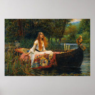 Affiche La Dame de Shalott par John William Waterhouse