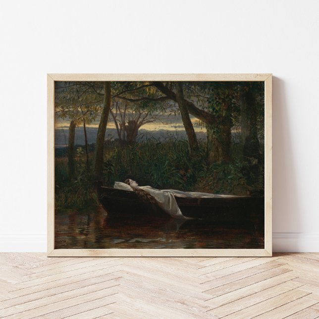 Affiche La Dame de Shalott | Walter Crane (Créateur téléchargé)