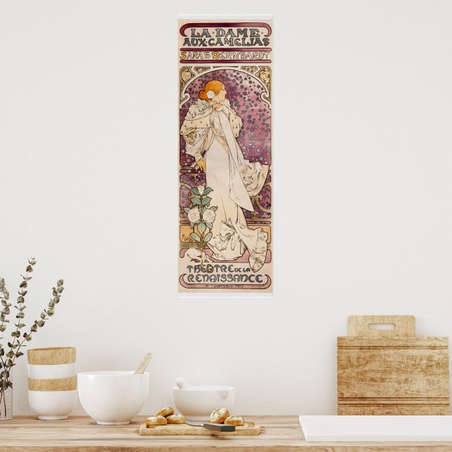 Affiche La Dame des Camellias par Alphonse Mucha (Cuisine)