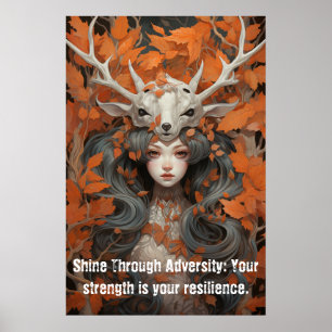 Affiche La Dame des Feuilles