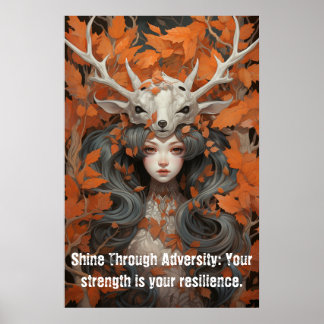 Affiche La Dame des Feuilles