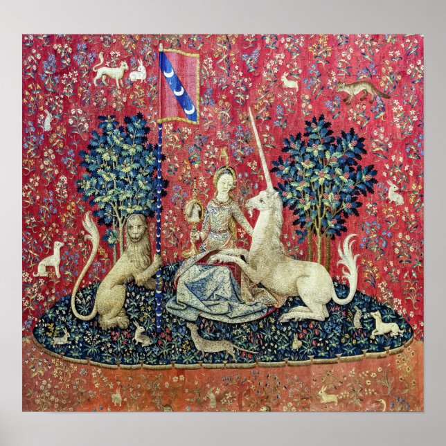 Affiche La Dame et la licorne, Vue (Devant)