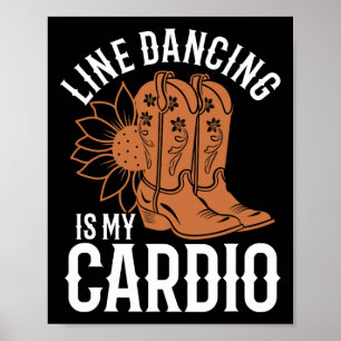 Affiche La Danse De Ligne Est Ma Ligne Cardio Danse Pays M