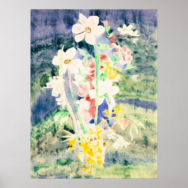 Affiche La Danse de Narcisse par Charles Demuth (Devant)