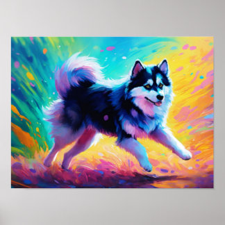 Affiche "La Danse de Pomsky : Liberté vivante dans l'art"