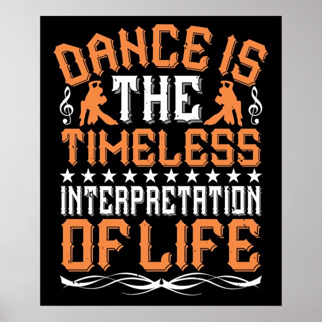 Affiche La danse est l'interprétation intemporelle (Devant)