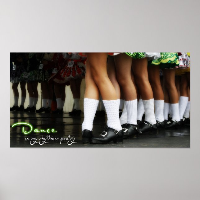 Affiche La danse est ma poésie rythmée Imprimer (Devant)