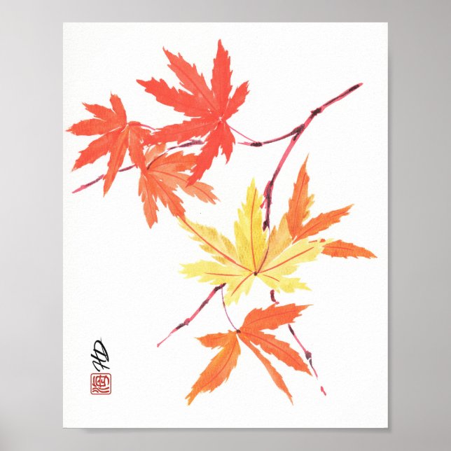Affiche La danse silencieuse de l'automne (Devant)