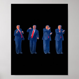 Affiche La danse Trumpty Trump dansant le 4 juillet