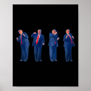 Affiche La danse Trumpty Trump dansant le 4 juillet 