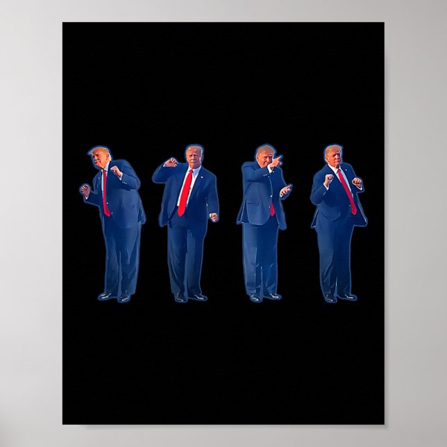 Affiche La danse Trumpty Trump dansant le 4 juillet  (Devant)