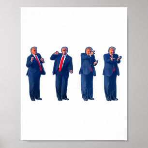 Affiche La danse Trumpty Trump dansant le 4 juillet _1