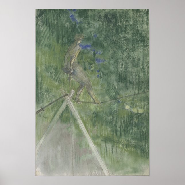 Affiche La danseuse de corde (pastel) (Devant)