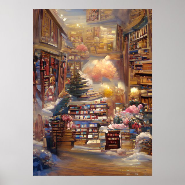 Affiche La 📚 de la bibliothèque (Devant)