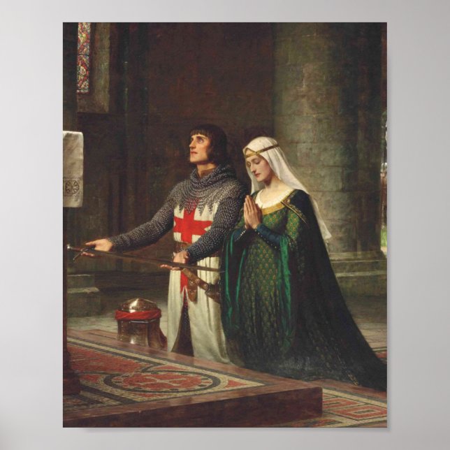 Affiche La Dédication D'Edmund Blair Leighton 1908 (Devant)