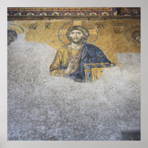 Affiche La Deesis Mosiac Upper Gallery Sainte-Sophie