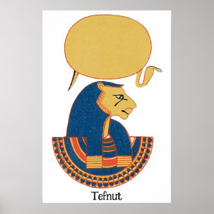 Affiche La déesse égyptienne antique de Tefnut