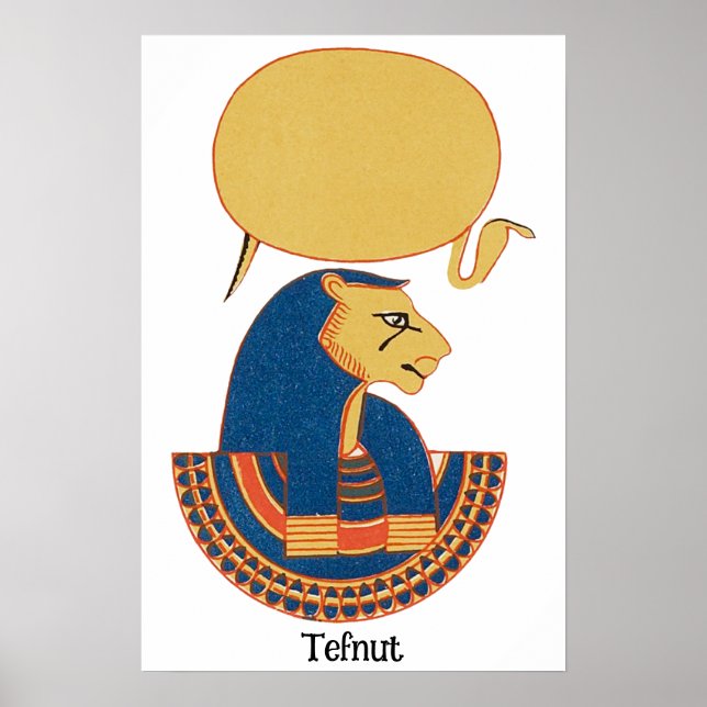 Affiche La déesse égyptienne antique de Tefnut (Devant)