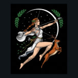 Affiche La déesse grecque Artemis<br><div class="desc">La déesse grecque Artemis design pour quiconque aime la mythologie grecque.</div>