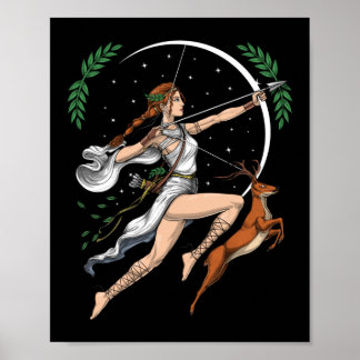 Affiche La déesse grecque Artemis