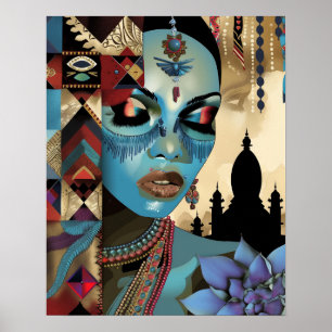 Affiche La déesse Kali Mystical Surreal Art