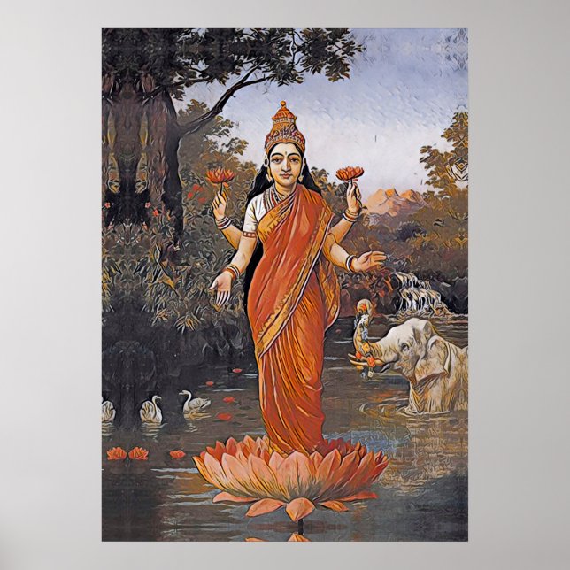 Affiche La déesse LAKSHMI - même de grandes images - (Devant)