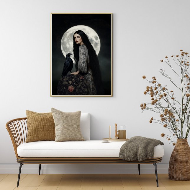 Affiche La déesse Morrigan avec l'art gothique sombre du c (Créateur téléchargé)