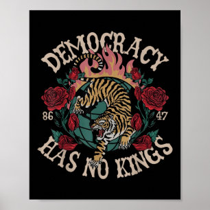 Affiche La démocratie n'a pas de rois 8647 Tiger
