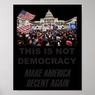 Affiche La démocratie n'est pas là
