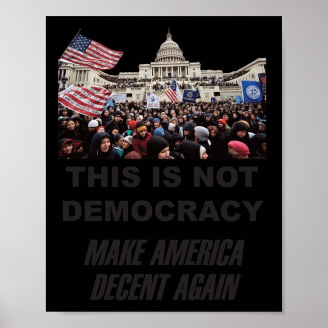 Affiche La démocratie n'est pas là (Devant)