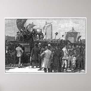 Affiche La démonstration de Chartist sur Kennington