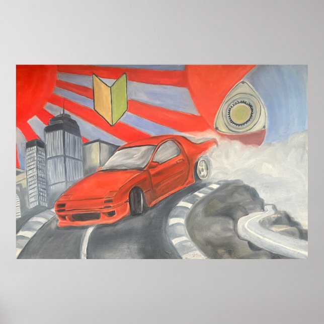 Affiche La dérive dans le ciel (Devant)